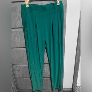 Cato knit pants 95% poly 5% spandex deep pockets green small